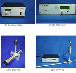 Máy làm sạch bằng sóng siêu âm dùng để vệ sinh đường ống Shinka SPC-P20, SPC-P30, SPC-P40 và SPC-P28.